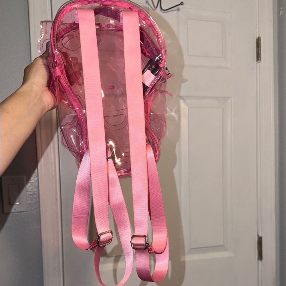 Pink Transparent Character Backpack - Picture 6 of 7